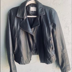 Universal thread, vegan leather jacket!
